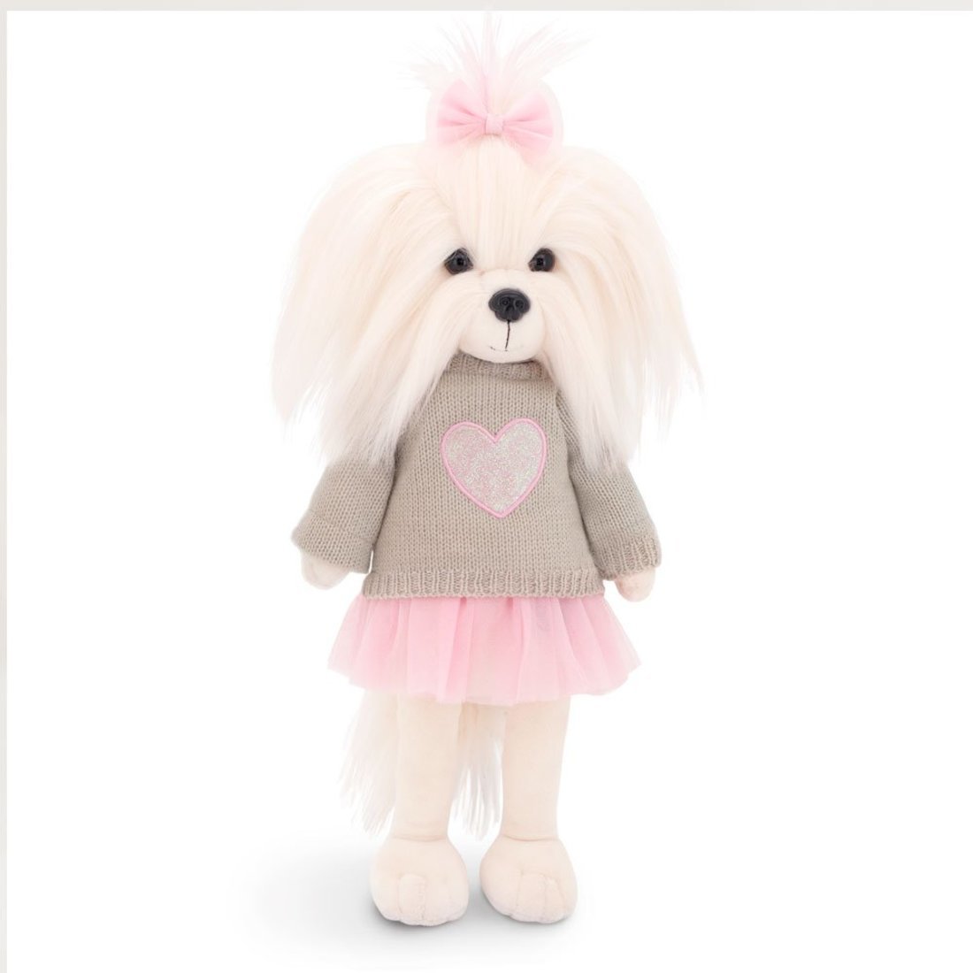Мягкая игрушка Lucky Mimi: Розовое сердце с каркасом 37 см
