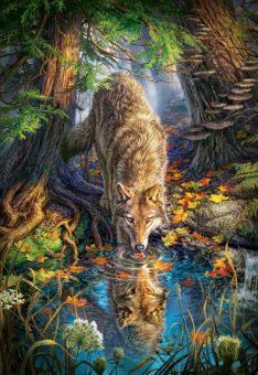 Пазлы 1500 Волк в дикой природе - изображение 1