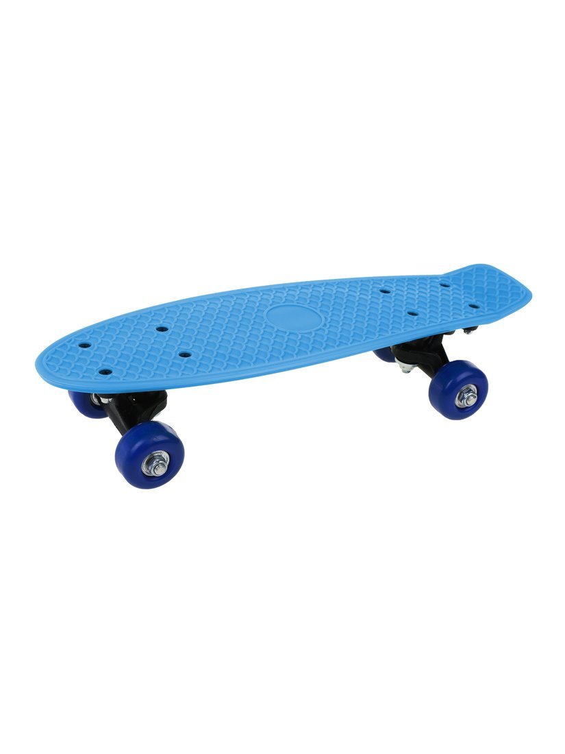 Скейтборд пластик 41 см, колеса PVC, крепления пластик, голубой