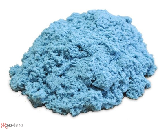 Космический песок Голубой 1кг (песочница+формочки)