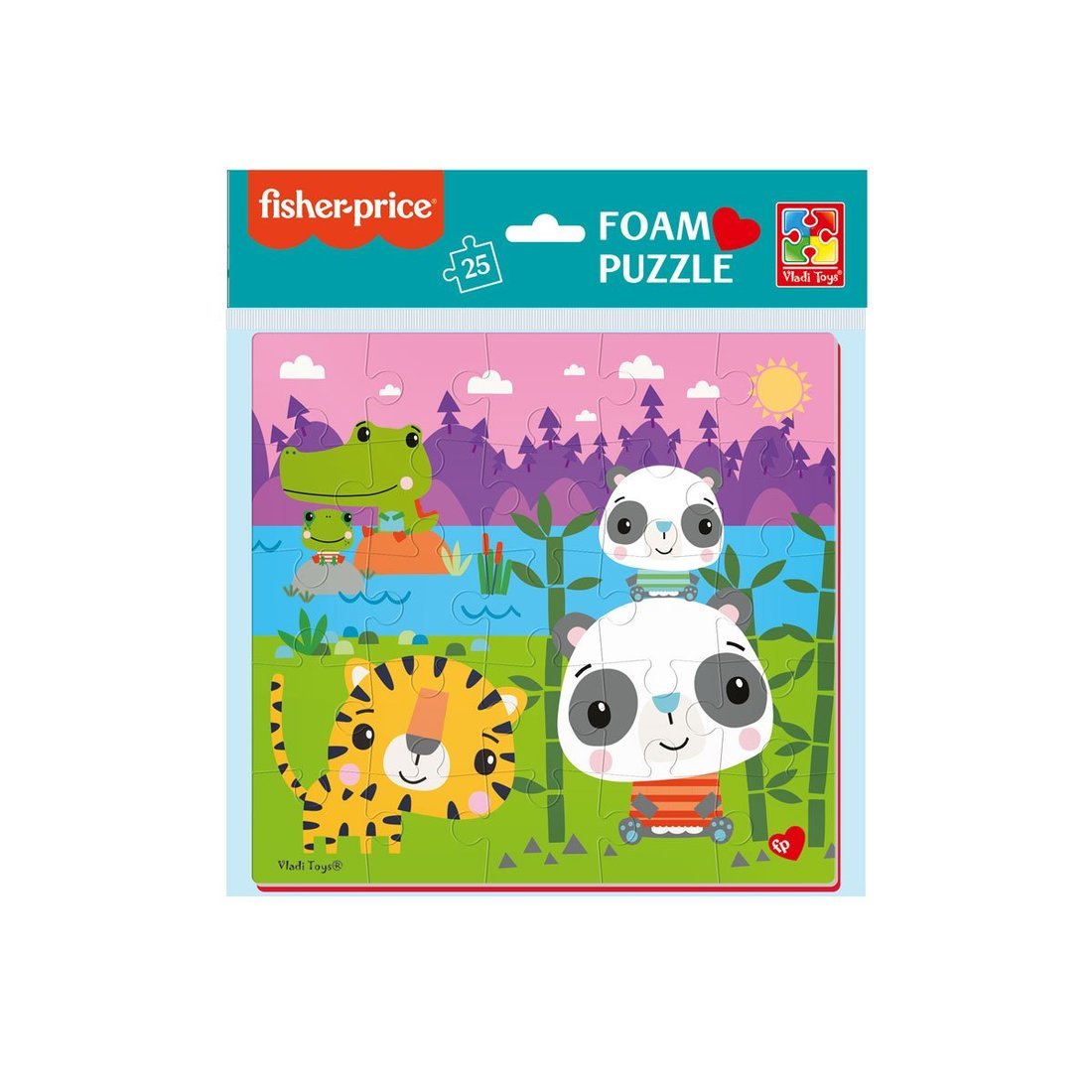 Пазлы мягкие Fisher-Price "Панды" 25 элементов