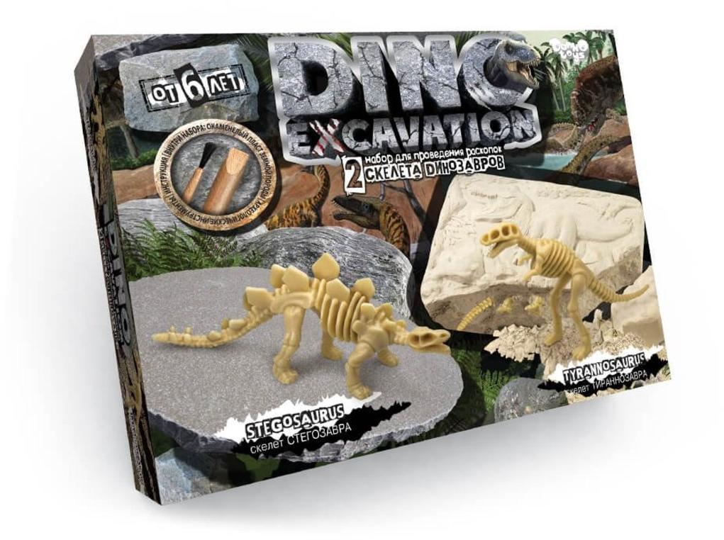 Набор для проведения раскопок Dino Excavation Динозавры (Стегозавр и Тираннозавр)
