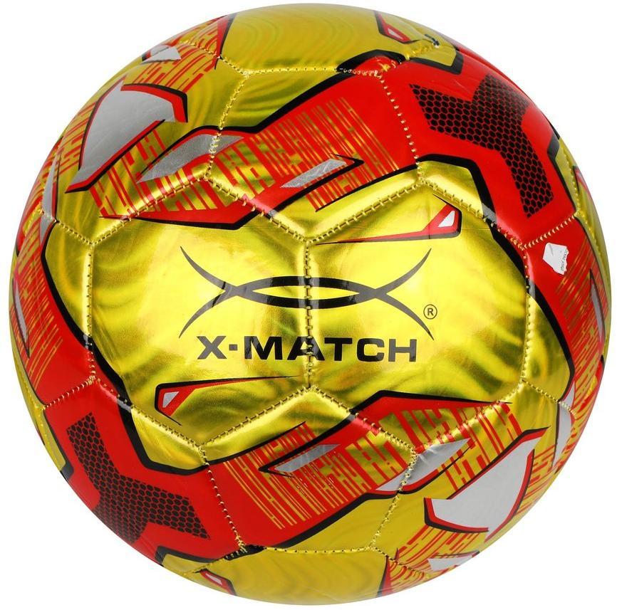 Мяч футбольный X-Match, 1 слой PVC, металлик - изображение 1