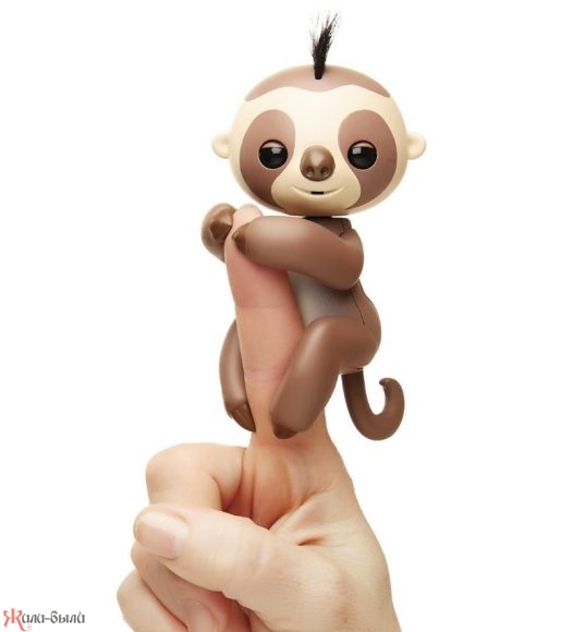 Интерактивный ленивец Кингсли коричневый 12 см - изображение 2