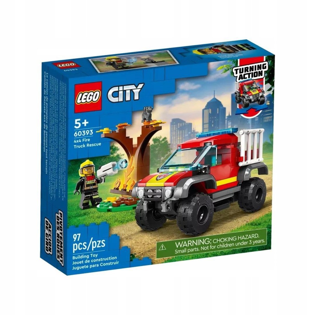 Констр-р LEGO CITY Спасательный пожарный внедорожник