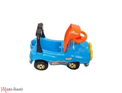 Машина-каталка Джип с гудком (голубой) - изображение 3