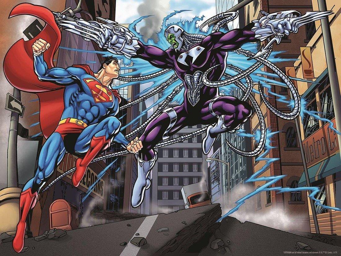 Пазл Super 3D Супермен против Электро, 500 детал.