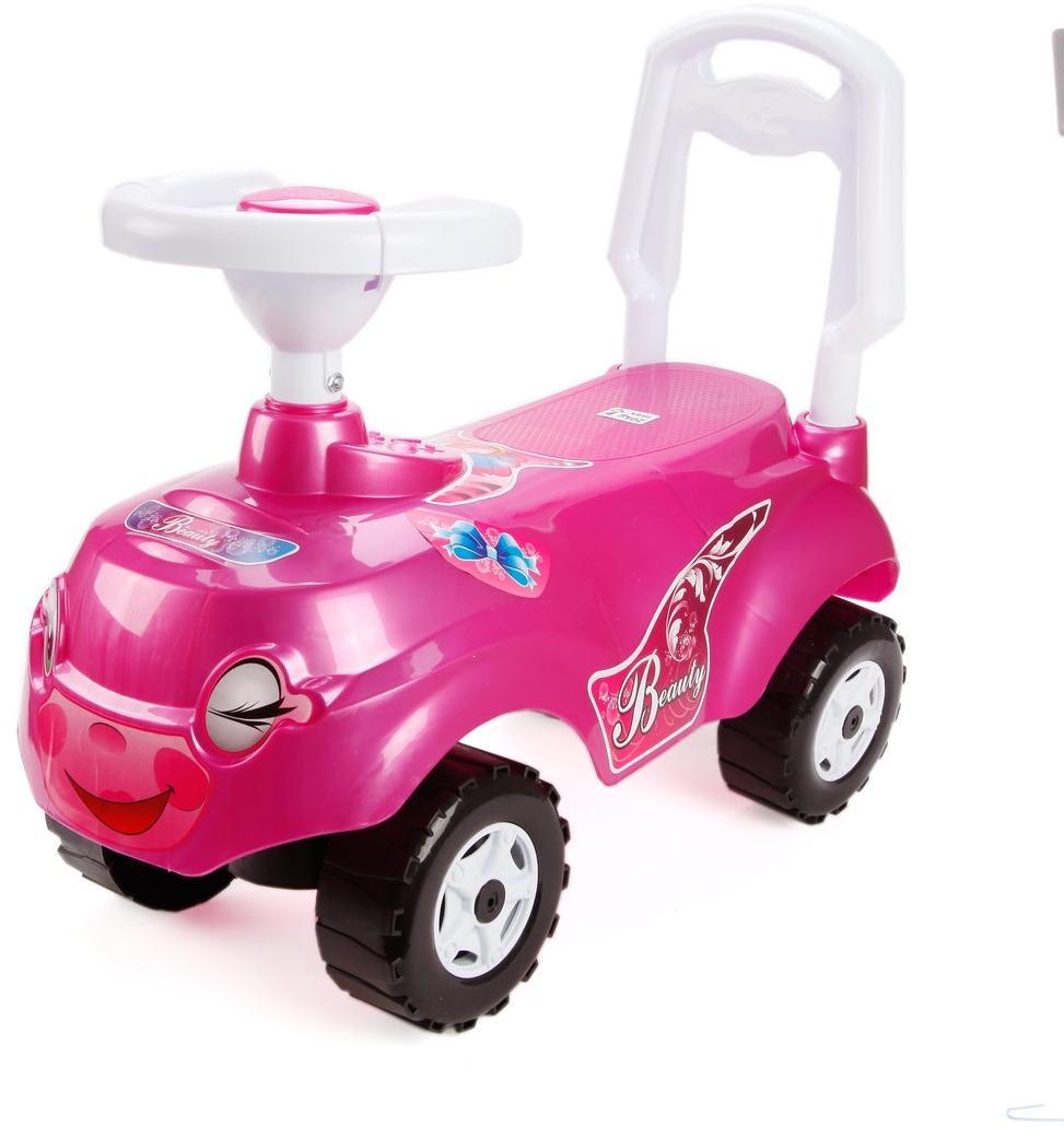 Машина-каталка Микрокар розовая - изображение 1