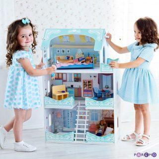 Кукольный домик Вивьен Бэль, для кукол до 30 см (7 предметов мебели и интерьера)