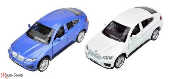 Машина мет. 1:43 BMW X6, откр.двери, цвета в ассорт., 12см