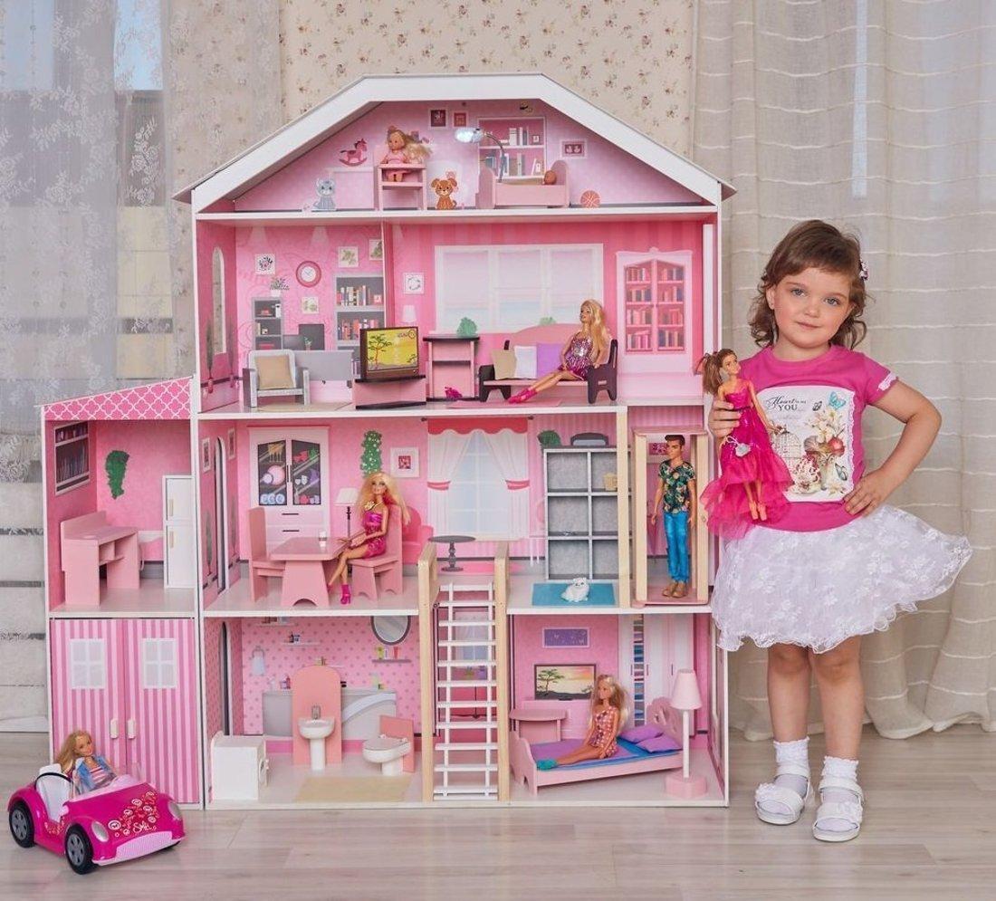 Кукольный домик Поместье Розабелла, для кукол до 30 см (23 предмета мебели и интерьера)