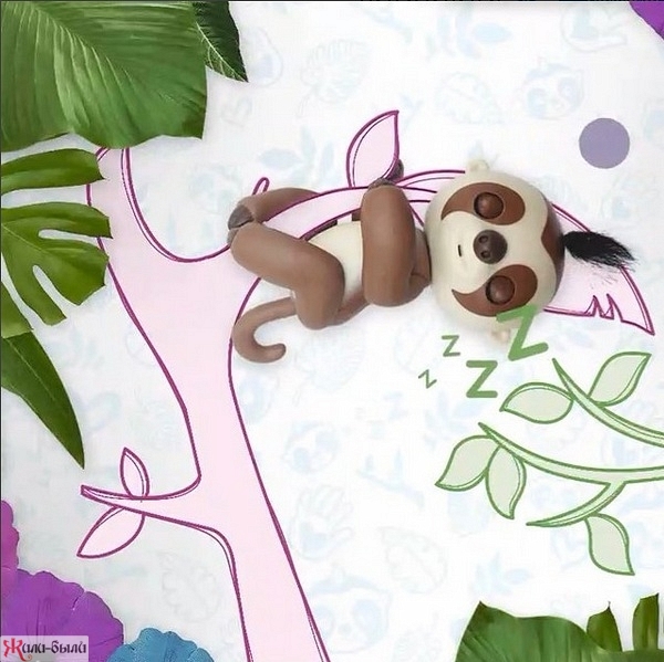 Интерактивный ленивец Кингсли коричневый 12 см - изображение 6