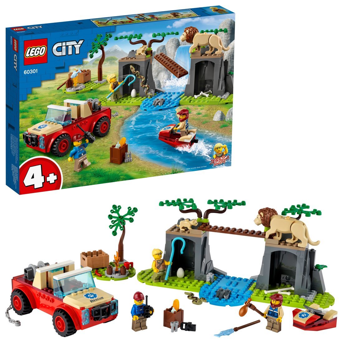 Конструктор LEGO City Спасательный внедорожник для зверей