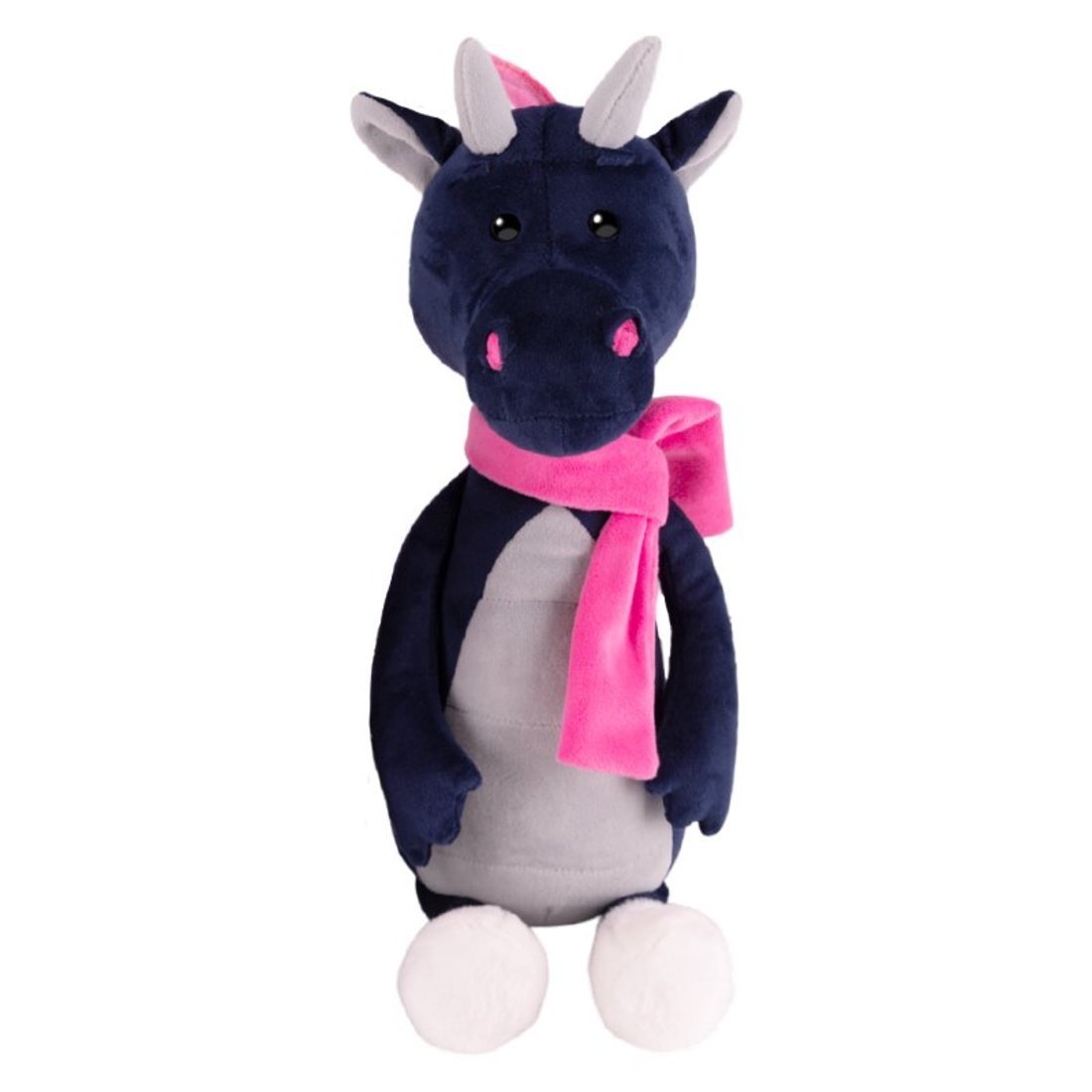 Мягкая игрушка Дракон Карл в шарфике, 25 см
