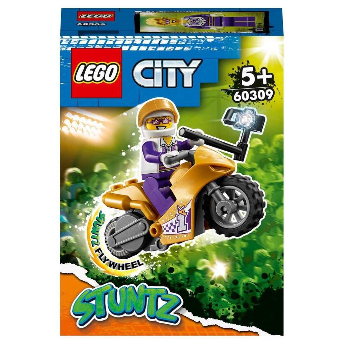 Констр-р LEGO CITY Трюковый мотоцикл с экшн-камерой