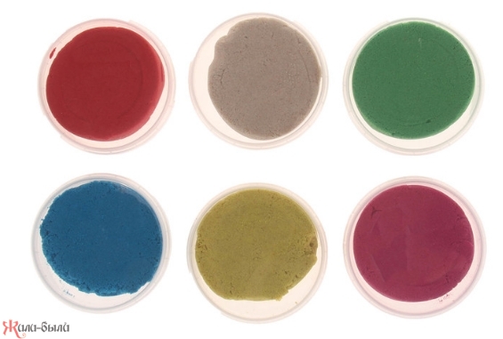 Космический песок.Набор из 6 по 150г (классический, красный, голубой, желтый, зеленый, розовый) - изображение 3