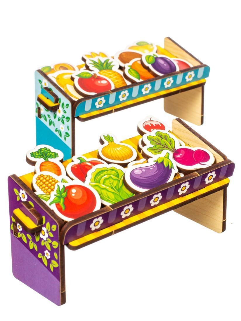 Игровой набор Супермаркет Овощи и фрукты