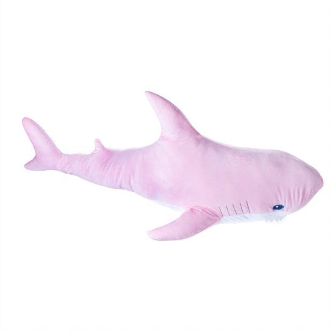 Мягкая игрушка Акула розовая 35 см
