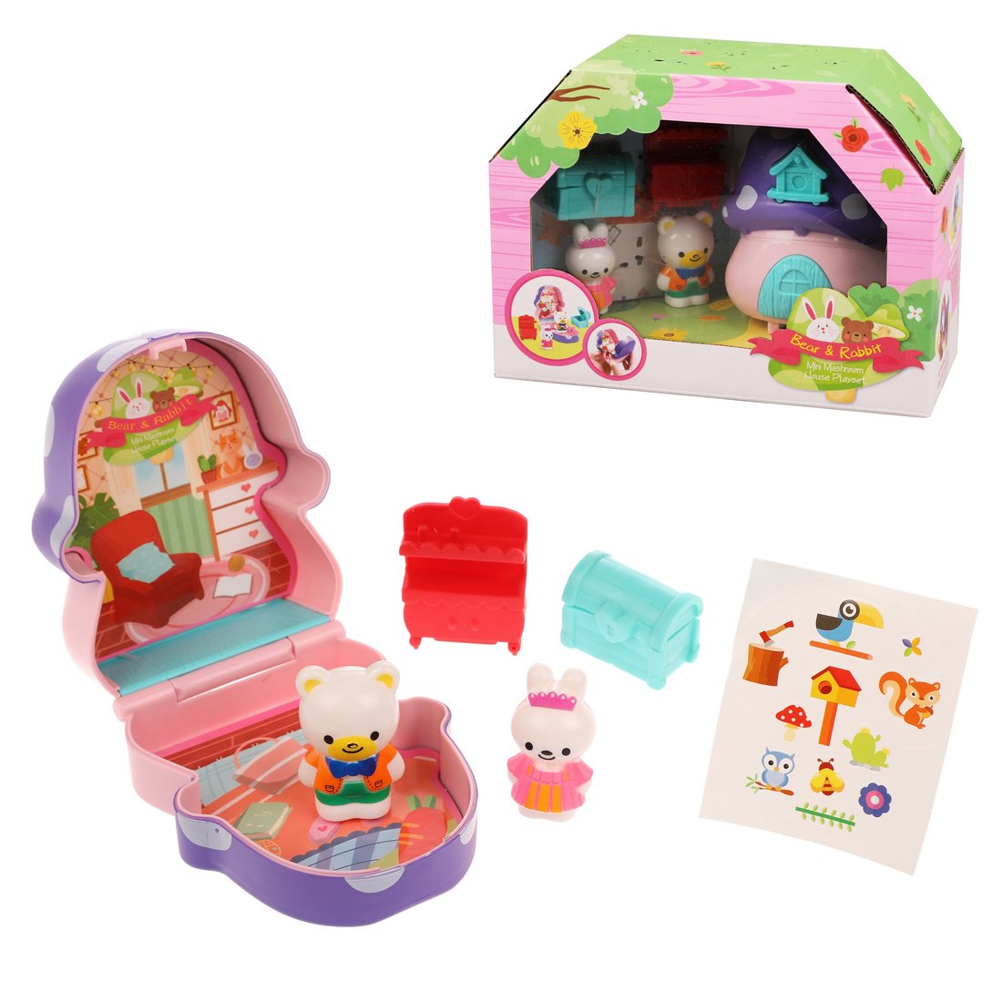 Игровой набор Кукольный домик, в компл. 5 предм., кор.