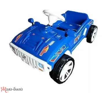 Машина педальная синяя
